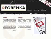 Tablet Screenshot of foremka.eu